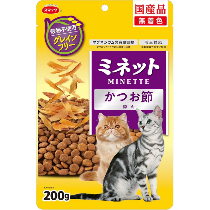 【ケース販売】ミネット グレインフリーかつお節200g(1ケース18個入) 4970022024147 猫用 ペットフード 1610653018【別送品】