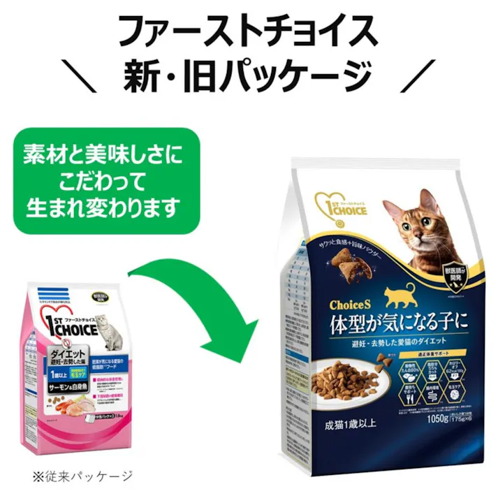 【ケース販売】ファーストチョイス 体型気になる猫 350g(1ケース12個入) キャットフード 2520406012【別送品】