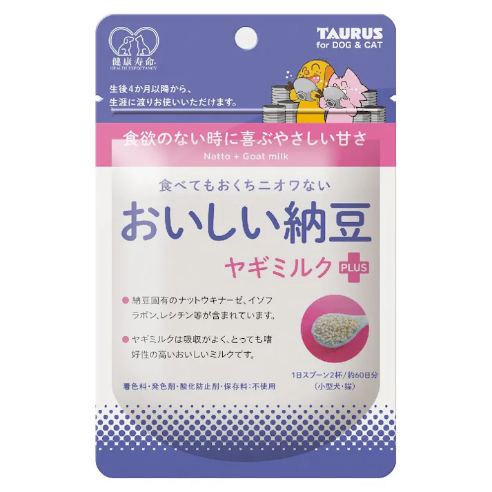 【ケース販売】おいしい納豆 ヤギミルクプラス 30g(1ケース18個入) 4512063115028 ペット用 犬のサプリメント 3420176018【別送品】