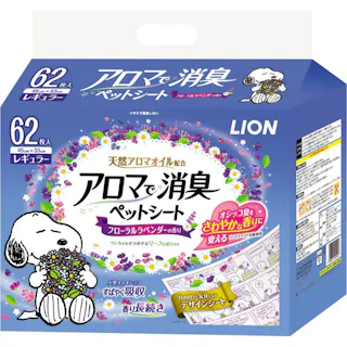 【ケース販売】アロマで消臭シート レギュラー 62枚(1ケース8個入) 4903351003842 3670378008【別送品】