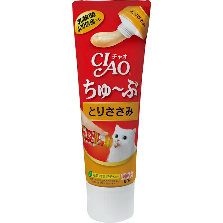 【ケース販売】CIAOちゅーぶ とりささみ 80g(1ケース48個入) 4901133630866 猫 3752166048【別送品】