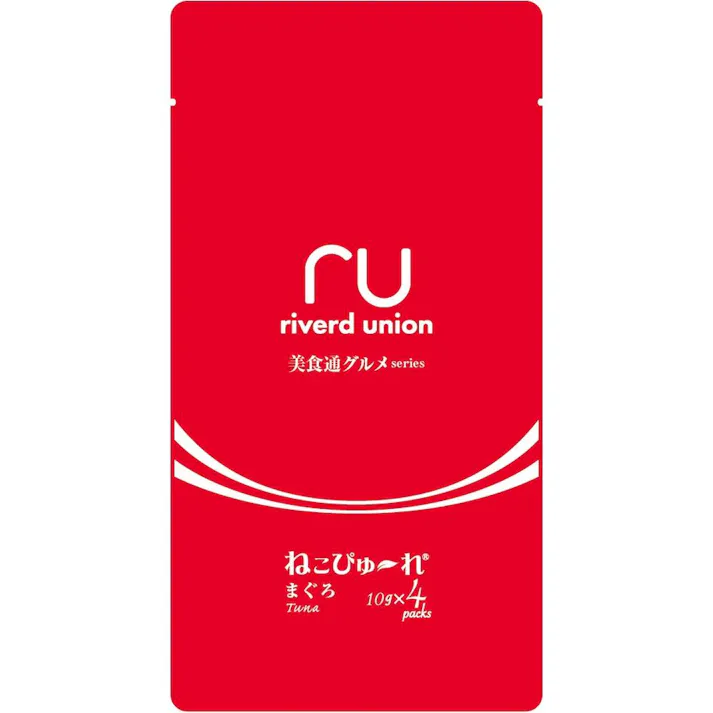 【ケース販売】ねこぴゅーれ 美食通グルメseries まぐろ 10g×4本(1ケース48個入) 4571130146402 おやつ 猫 5640377048【別送品】