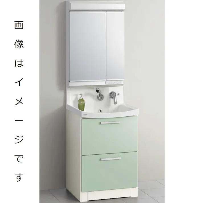 クリナップ 洗面化粧台 ファンシオ BNFL60KWTCWJTSSG+M-601NFNC 1面鏡高さ80cmオールスライド(体重計収納付き)タイプ(扉カラーモノホワイト+取手カラーシルバー+寒冷地仕様)【別送品】