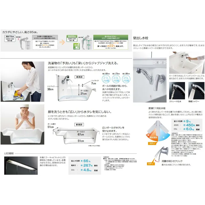 クリナップ 洗面化粧台 ファンシオ BNFL75TNTCWJTSBG+M-751NFANE ワイド1面鏡くもり止めコーティングなし高さ80cm開きタイプ(扉カラーモノホワイト+取手カラーブラック+寒冷地仕様)【別送品】