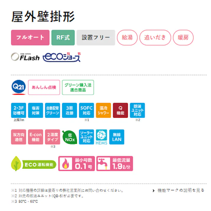 パーパス ガス給湯暖房熱源機 壁掛型 エコジョーズ フルオートタイプ おいだき付き 20号 プロパンガス用 GH-HKFL200ZW-1-LPG【店舗取り寄せ】