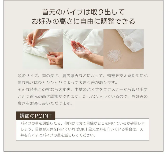 サンリビング FUWAWA ストレートネック枕 プレミアムバージョン ホワイト 寝具 枕 まくら ストレートネック 981107-WH【別送品】