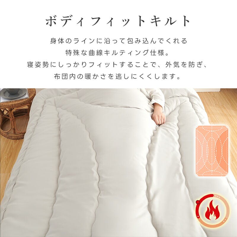 サンリビング FUWAWA 銀イオン抗菌防臭 掛け布団 シングルサイズ