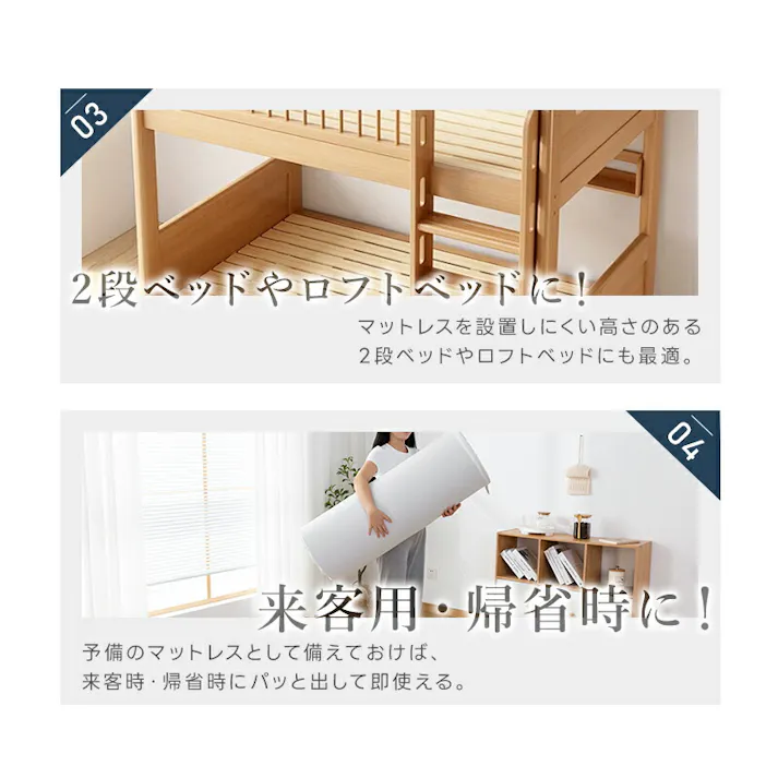 サンリビング 高反発マットレス 97×195×5cm グレー 寝具 布団 寝心地 マットレス 高反発 986115-GY【別送品】