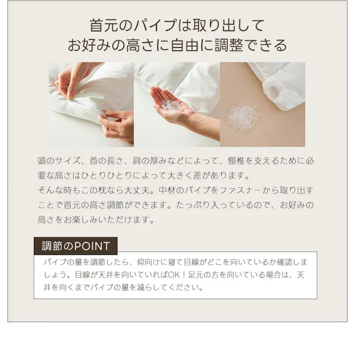 サンリビング FUWAWA ストレートネック枕 通常バージョン ホワイト 寝具 枕 まくら ストレートネック 987101-WH【別送品】