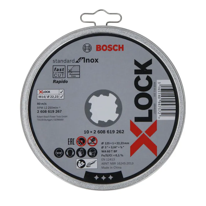 BOSCH XLトイシ125x1.0ステンST/10 2608619267【別送品】