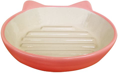 Pet rageous designs イージーダイナーキャットディッシュ オレンジ ペット食器 猫 食器 犬猫用 陶器製 0844534019158【別送品】