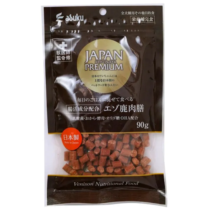 JAPANPREMIUM 腸活成分配合エゾ鹿肉膳 フード おやつ ご褒美用 4513441329952【別送品】