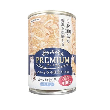  ペッツバリュー よかろうもん  プレミアム とろみ仕立て かつおまぐろ(しらす入り) キャットフード (カンヅメ) 4522171411578【別送品】