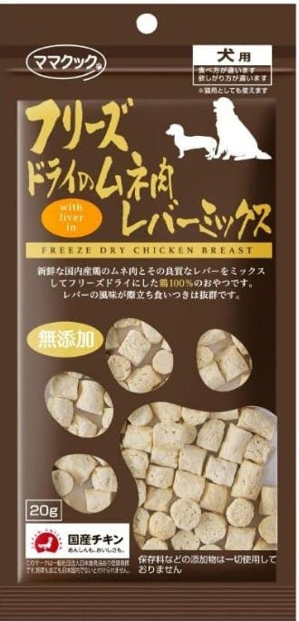 ﾏﾏｸｯｸ ﾌﾘｰｽﾞﾄﾞﾗｲのﾑﾈ肉ﾄｻｶﾐｯｸｽ18g犬用 おやつ(犬・猫) 4580207273781