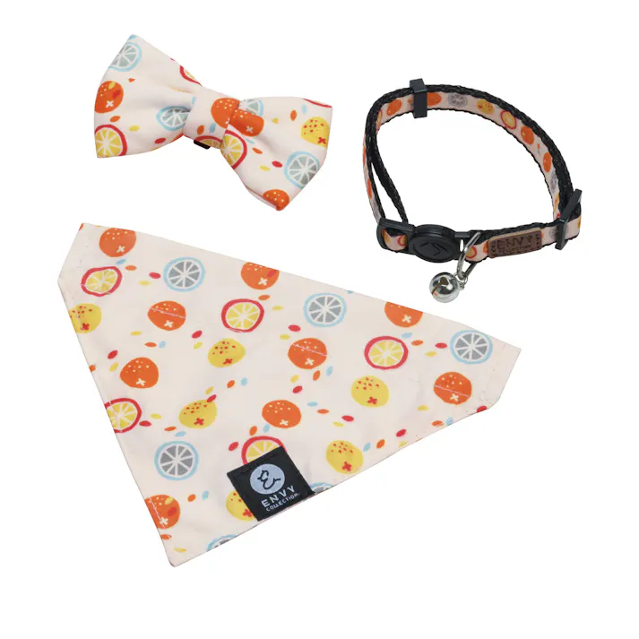 テラモト TUNAGO ENVY Cat Collar Set ビタミンホワイト 用品 犬具 4904771904313 OT-687-708-6【別送品】