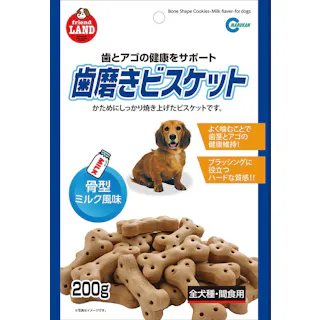 ハミガキビスケット ホネガタ ミルク 200G DF-220 おやつ(犬・猫) 犬おやつ デンタルケア 4906456522188【別送品】