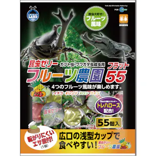 F-24 フルーツ農園 フラット55 鳥小動物フード 大麦若葉 食物繊維配合 4906456538547【別送品】