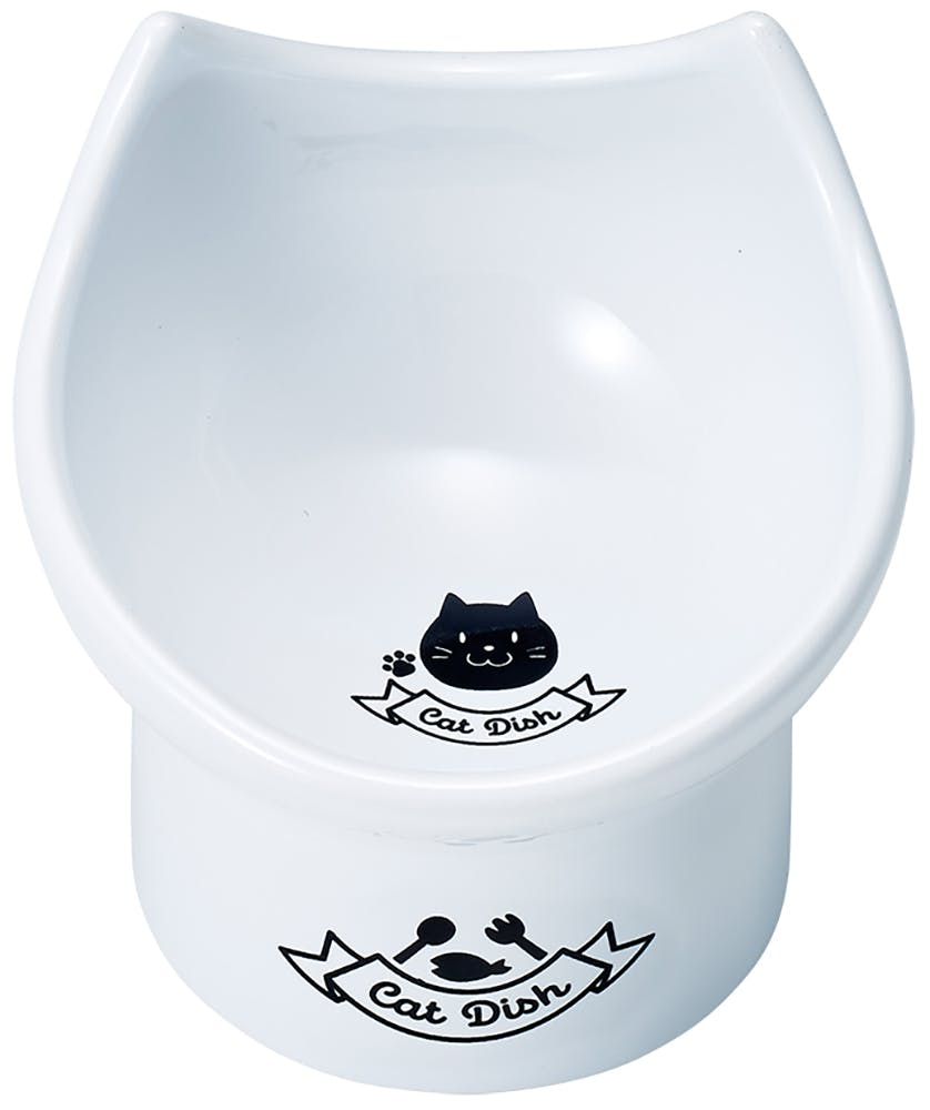 CT-529 足付陶製食器猫11 ペット用食器 エサ入れ 4906456570431
