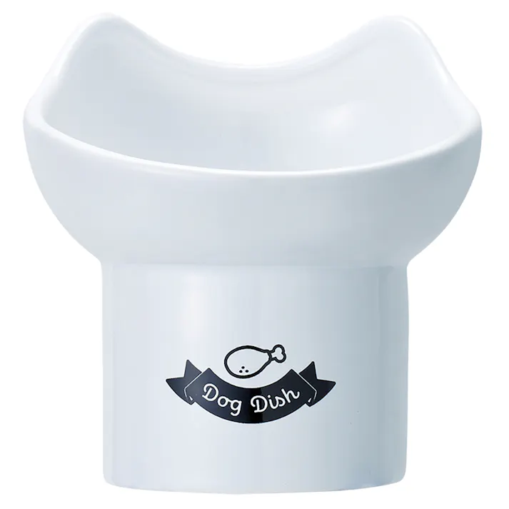 DA-090 足付陶製食器犬13 ペット用食器 エサ入れ 4906456570462【別送品】