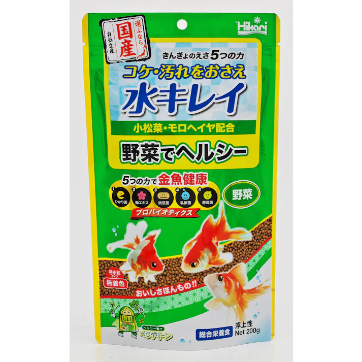 キョーリン ひかりきんぎょのえさ5つの力野菜200g 魚用品 4971618050328 【別送品】