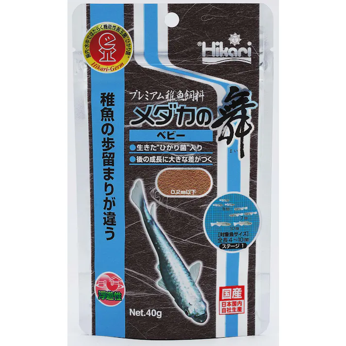 キョーリン ひかりメダカの舞ベビー40g 魚用品 4971618204219 【別送品】