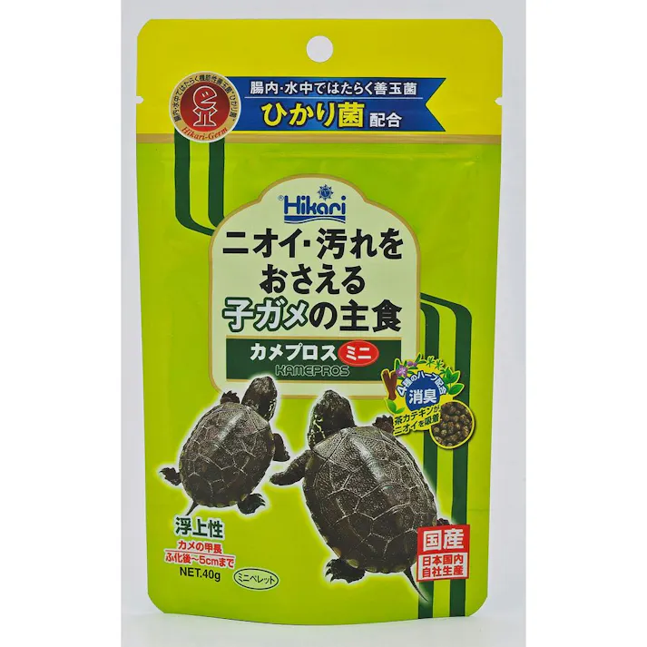 ひかり カメプロスミニ40g 魚用品 国産 4971618205100【別送品】