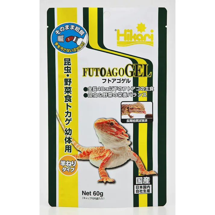 ひかり フトアゴゲル60g 魚用品 爬虫類フード 4971618206152【別送品】