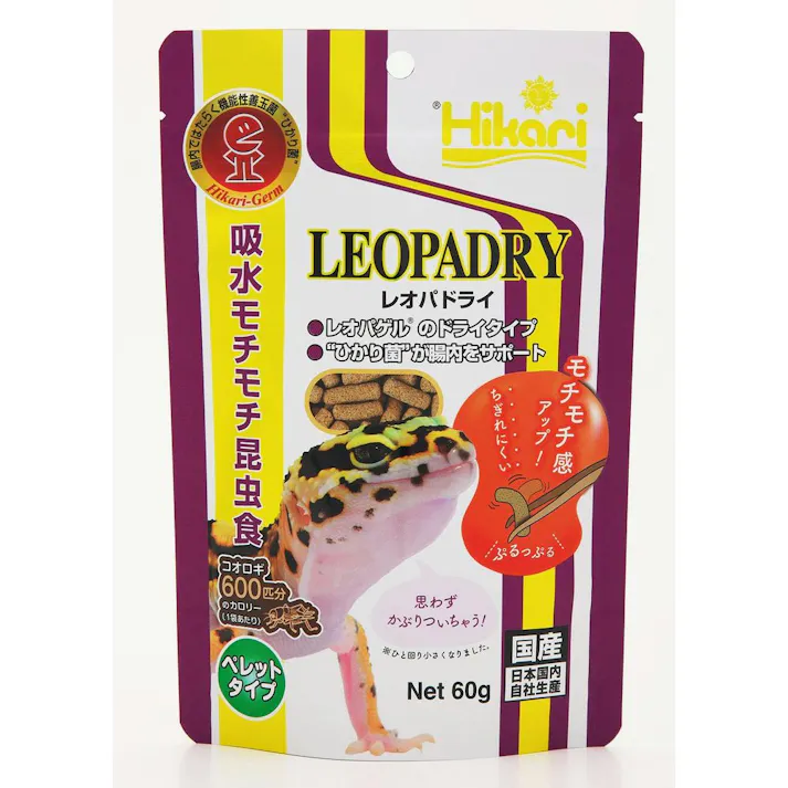 ひかり レオパドライ60g 魚用品 爬虫類フード 4971618206251【別送品】