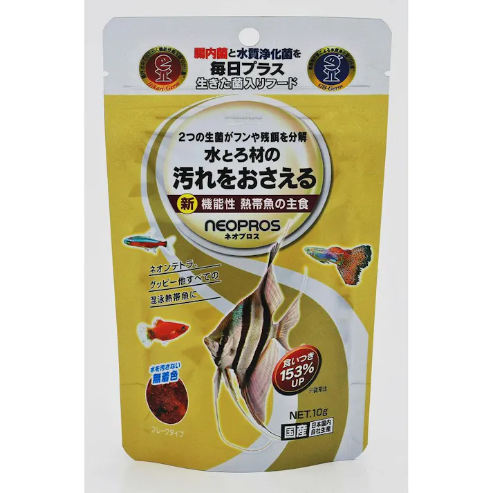 ひかり ネオプロス10g 魚用品 熱帯魚 フレークタイプ 4971618294012【別送品】