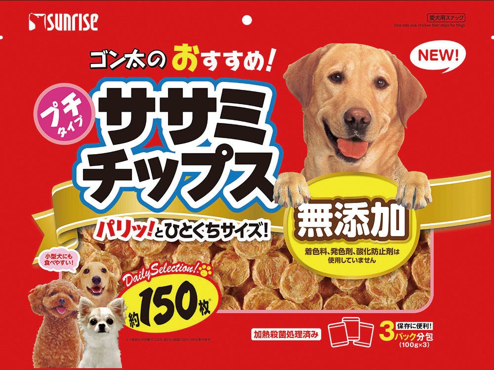 ﾏﾙｶﾝ ｻﾝﾗｲｽﾞ ｺﾞﾝ太のおすすめｻｻﾐﾁｯﾌﾟｽ 150枚 おやつ(犬・猫) 4973321932700 SSC-001【別送品】 |  ペット用品（犬） 通販 | ホームセンターのカインズ