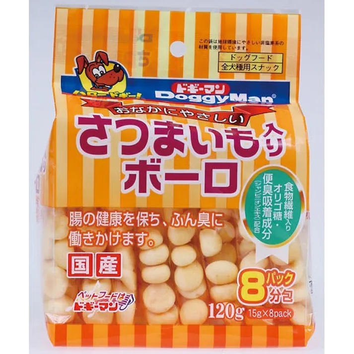 さつまいも入りボーロ 120g(15g×8) おやつ(犬・猫) ご褒美用 4976555812237【別送品】