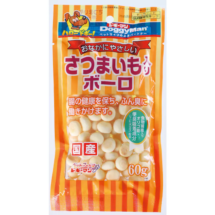 さつまいも入りボーロ 60g おやつ(犬・猫) ご褒美用 4976555812459【別送品】