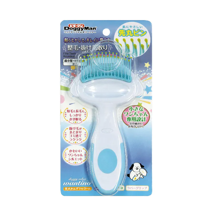 ドギーマンハヤシ DW 先丸わんダフルコーム 犬具1クサリ・ブラシ 4976555834895 【別送品】
