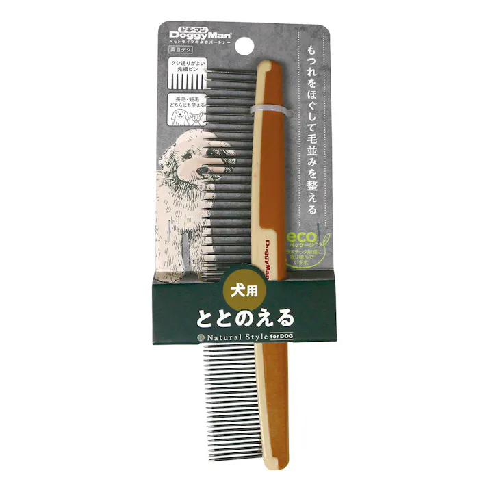 ドギーマンハヤシ NSD 両目グシ 犬具1クサリ・ブラシ 4976555836844 【別送品】
