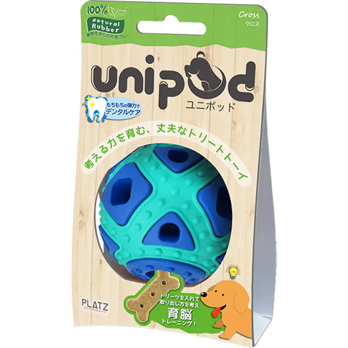 unipod クロス ブルードッグトイ 知育玩具 デンタル 4979007723112【別送品】