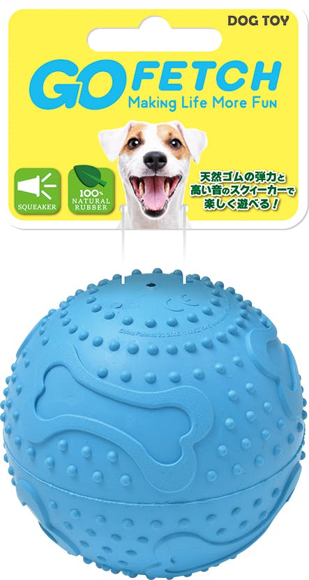 ﾌﾟﾗｯﾂ Go FetchGO FETCH ﾎﾞｰﾝﾌﾟﾘﾝﾄﾎﾞｰﾙ M ﾌﾞﾙｰ 犬具1ｸｻﾘ・ﾌﾞﾗｼ