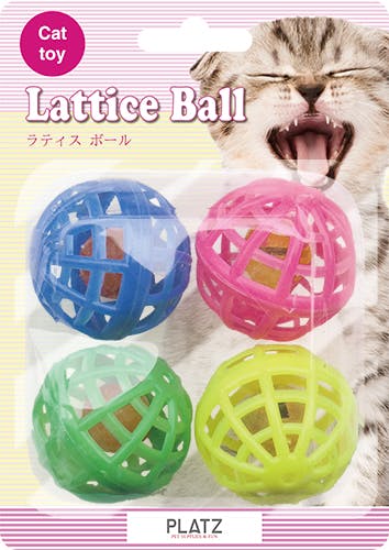 プラッツ PLATZラティスボール 4P 犬具1クサリ・ブラシ 4979007801018 EP80101 その他猫用玩具 プラッツ PLATZラティスボール 4P 犬具1クサリ・ブラシ 4979007801018 EP80101 その他猫用玩具