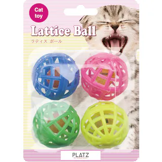ラティスボール 4P EP80101キャットトイ 音が鳴る 猫おもちゃ 4979007801018【別送品】