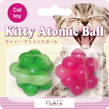 プラッツ PLATZキティーアトミックボール 2P 犬具1クサリ・ブラシ 4979007801056 EP80105 その他猫用玩具 プラッツ PLATZキティーアトミックボール 2P 犬具1クサリ・ブラシ 4979007801056 EP80105 その他猫用玩具