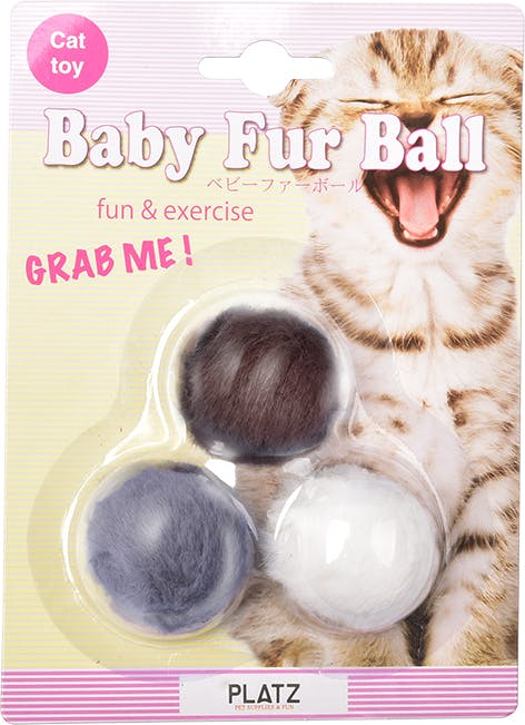 プラッツ PLATZキャットトーイ ベビーファーボール 3P 犬具1クサリ・ブラシ 4979007804088 PZ80408 その他猫用玩具 プラッツ PLATZキャットトーイ ベビーファーボール 3P 犬具1クサリ・ブラシ 4979007804088 PZ80408 その他猫用玩具