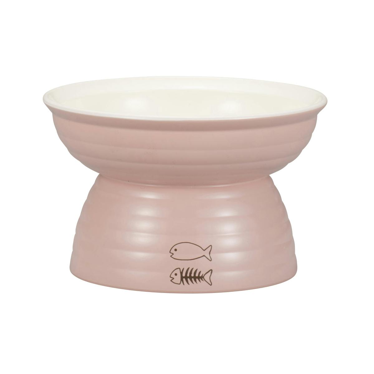 みやわん MIYAWAN脚付きフードボウル175PK×WH 4512951600452 ペット食器 みやわん MIYAWAN脚付きフードボウル175PK×WH 4512951600452 ペット食器