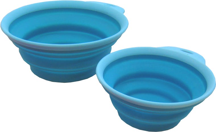 デクサス Popware ぺたんこボウル L ブルー ペット食器 給水器 折りたためる 4562312010260【別送品】