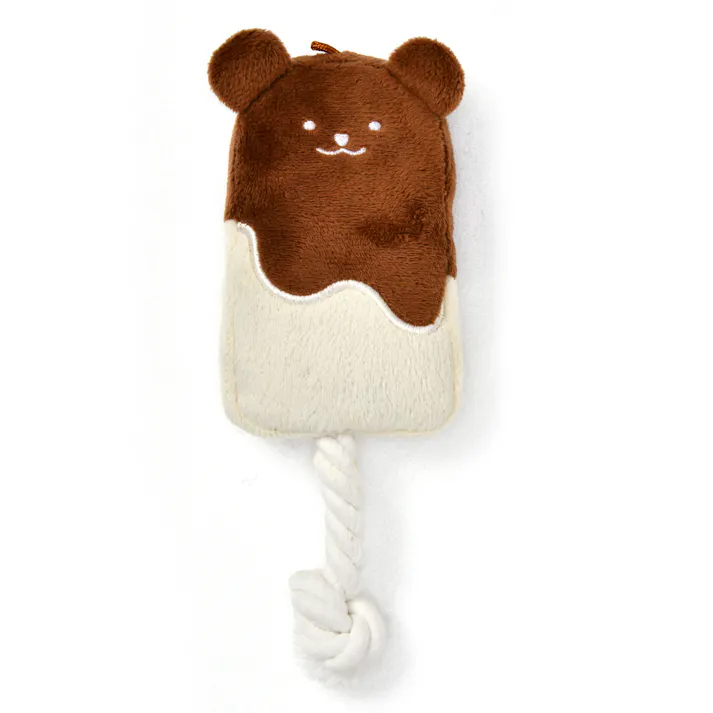 SOLGRA チョコがけアイスバー Brown ぬいぐるみ ロープトイ かわいい 4573460313158【別送品】