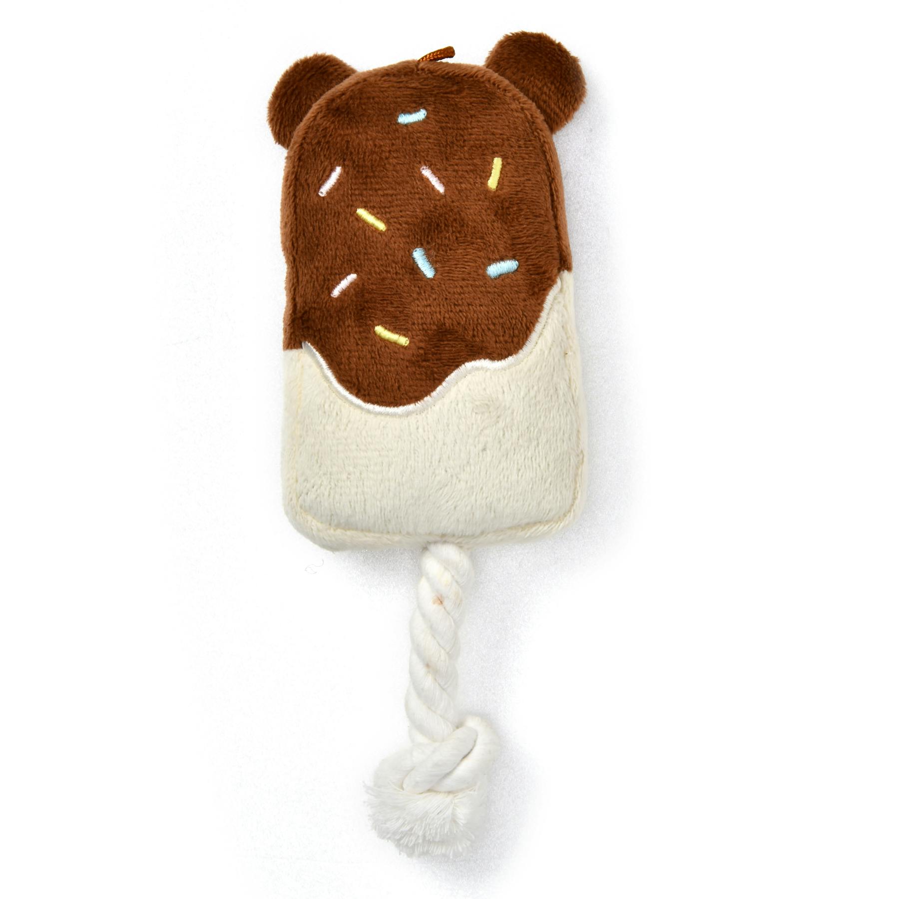 SOLGRA チョコがけアイスバー Brown ぬいぐるみ ロープトイ かわいい