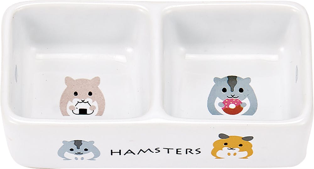 マルカン ミニマルランド ハムちゃんのダブル食器 JANコード:4906456569381 小動物用品 マルカン ミニマルランド ハムちゃんのダブル食器 JANコード:4906456569381 小動物用品