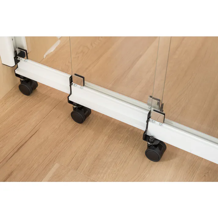 ドギーフェンス 3枚仕様 ホワイト 強化ガラス ペットフェンス 4989247560026【別送品】