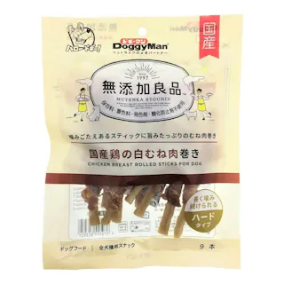 【ケース販売】無添加良品 国産鶏の白むね肉巻 9本(1ケース36個入) ご褒美用 4970096931143【別送品】