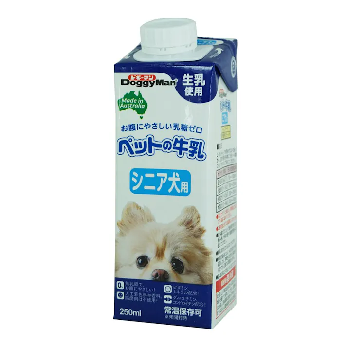 【ケース販売】ペットの牛乳シニア犬用 250ML(1ケース24個入) ご褒美用 4970096931150【別送品】