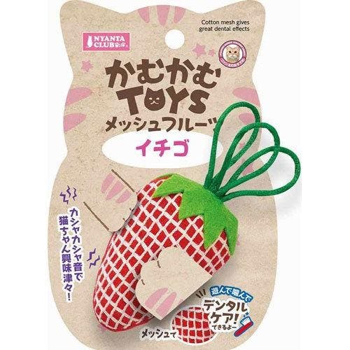 ニャンタクラブ マルカン かむかむTOYS メッシュフルーツ イチゴ 4906456576150 デンタル玩具 ニャンタクラブ マルカン かむかむTOYS メッシュフルーツ イチゴ 4906456576150 デンタル玩具