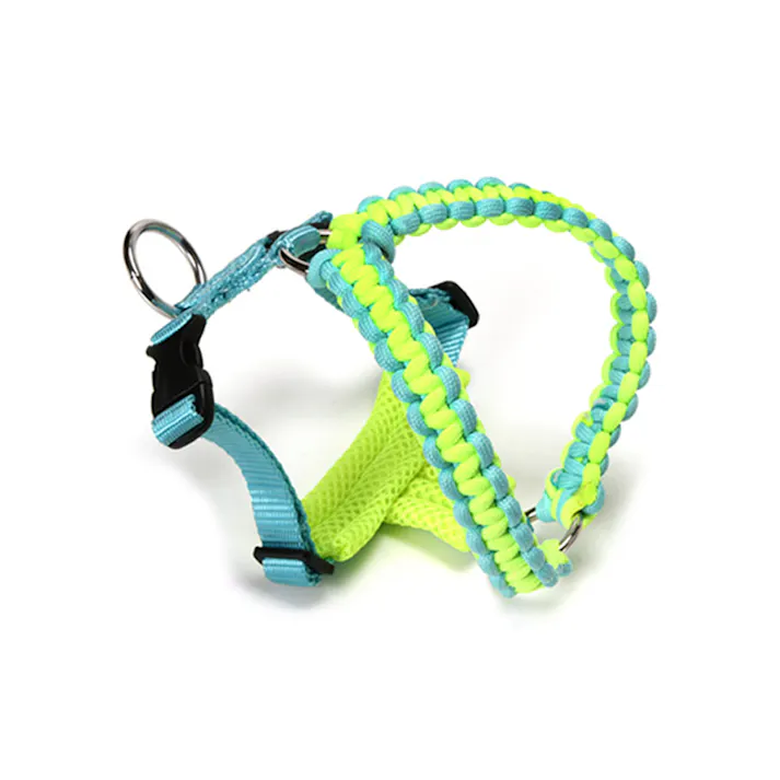 SOLGRA バイカラーコードハーネス M Yellow お散歩用品 耐久性 4573460310775【別送品】